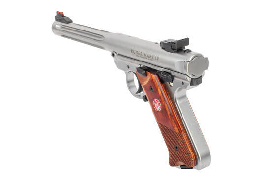 Ruger Hunter MKIV pistol features fiber optic sights